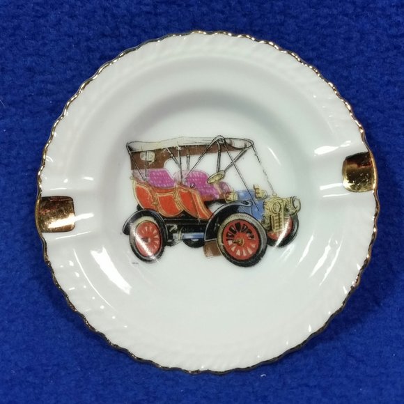 Model T Ashtray Set Vintage Car Ashtray Made In Japan Father's Day Gift Man Cave - Picture 6 of 10